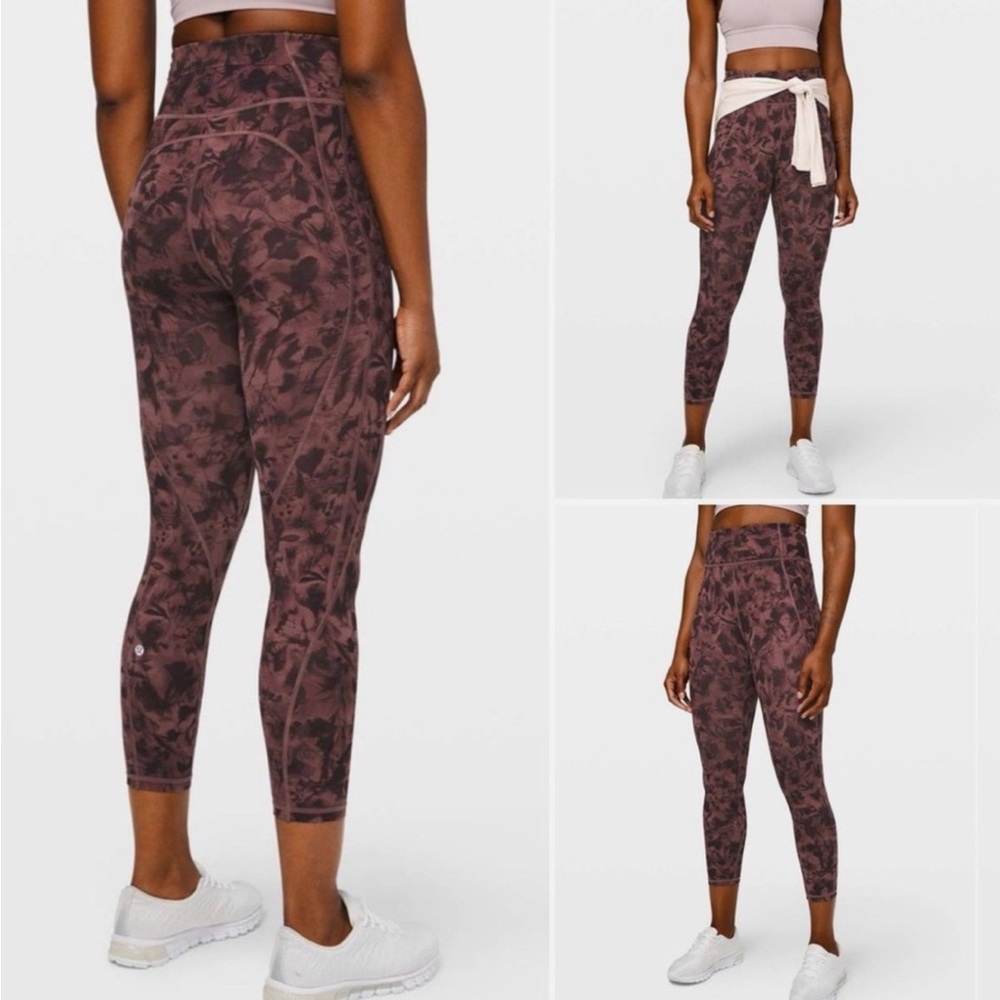 Lululemon Align Time to Sweat Legging 2. Mink Dusk Floral Antique Bark